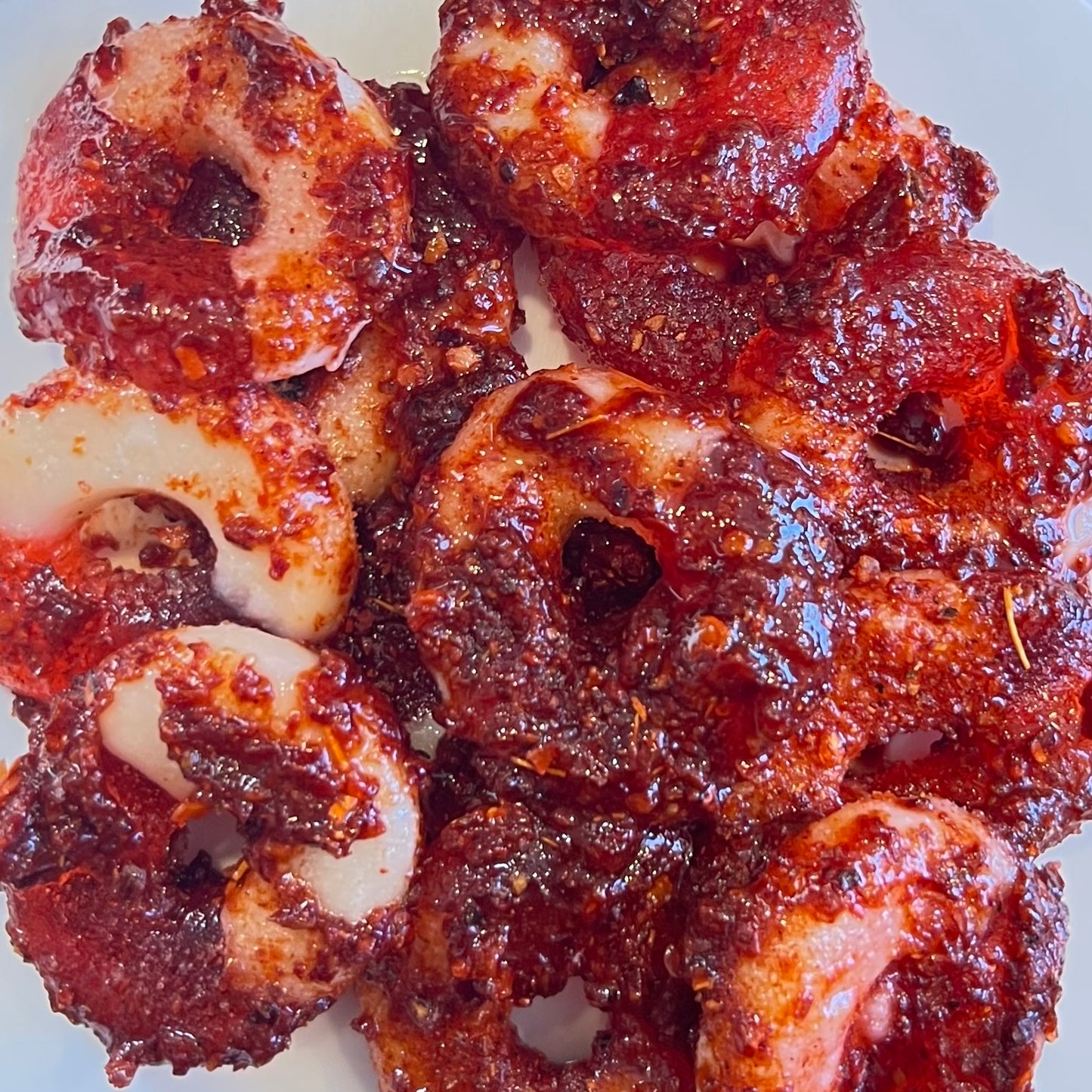 Chamoy Covered Watermelon Rings